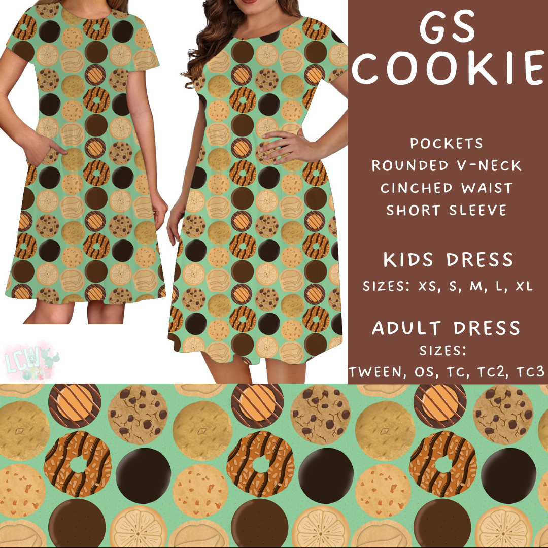 Batch #610 - Cookie Dealer 3 - Closes 11/9 - ETA early Jan - GS Cookie Women's & Girls Dresses