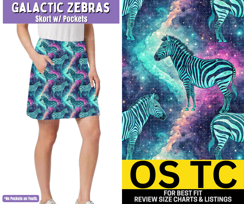 Galactic Zebras Skort
