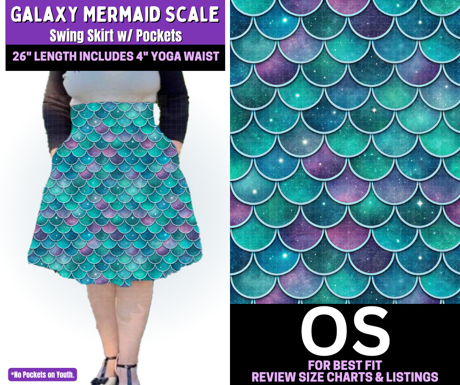 Galaxy Mermaid Swing Skirt