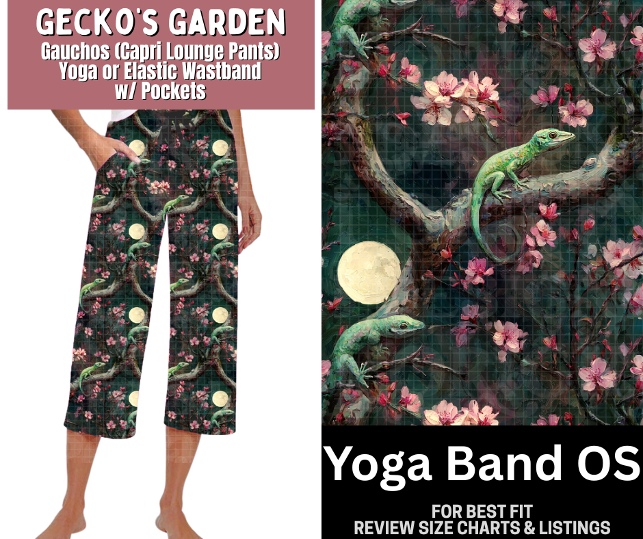 Gecko's Garden Capri Gauchos