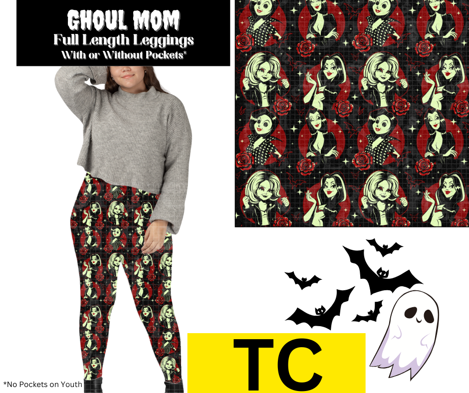 Ghoul Mom Full Length Leggings w/ Pockets