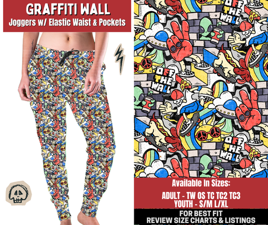 Preorder! Closes 12/22. ETA March. Graffiti Wall Joggers