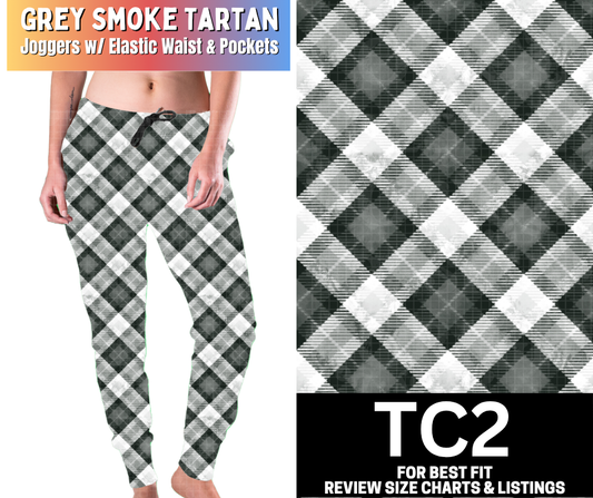 Smokey Black Tartan Joggers
