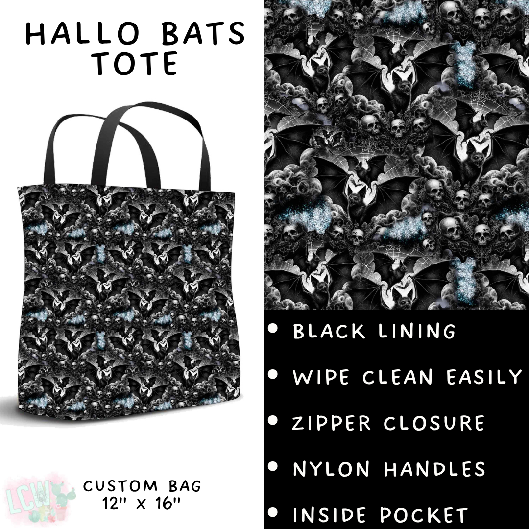 Batch #560 - Halloween 4 - Closes 7/26 - ETA late Sept - Hallo Bats Tote