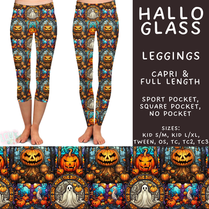 Batch #560 - Halloween 4 - Closes 7/26 - ETA late Sept - Hallo Glass Full and Capri Length Leggings