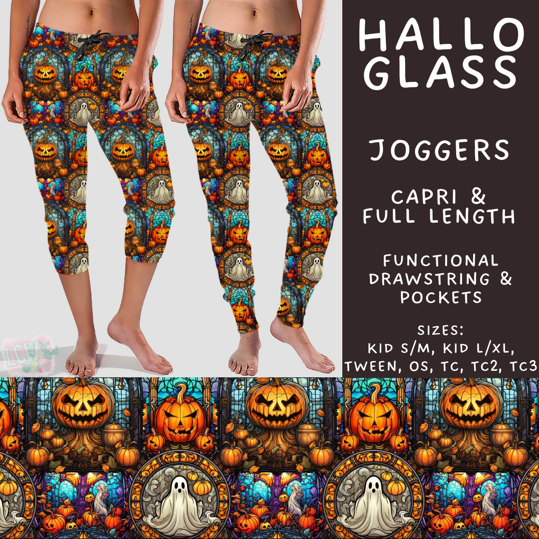 Batch #560 - Halloween 4 - Closes 7/26 - ETA late Sept - Hallo Glass Full and Capri Length Joggers