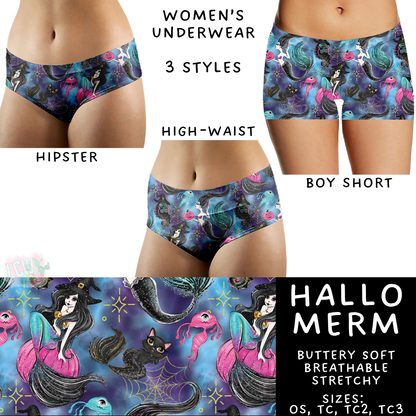 Ready To Ship - Hallo Merm Women's Underwear - Boy Short TC2