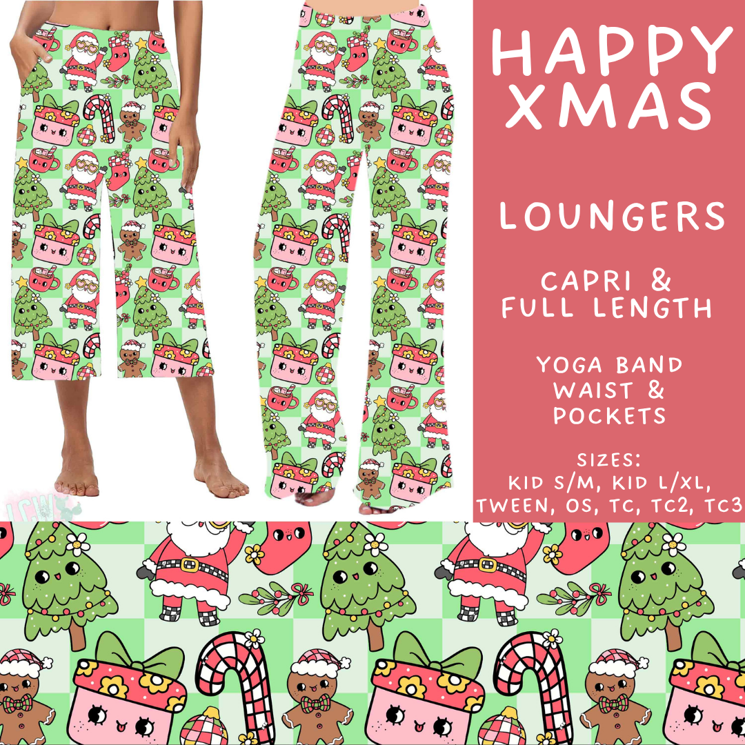 Batch #565 - Christmas in July 2 - Closes 8/5 - ETA early October - Happy Xmas Capri and Full Length Loungers