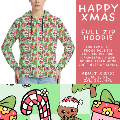 Batch #565 - Christmas in July 2 - Closes 8/5 - ETA early October - Happy Xmas Full Zip Hoodie
