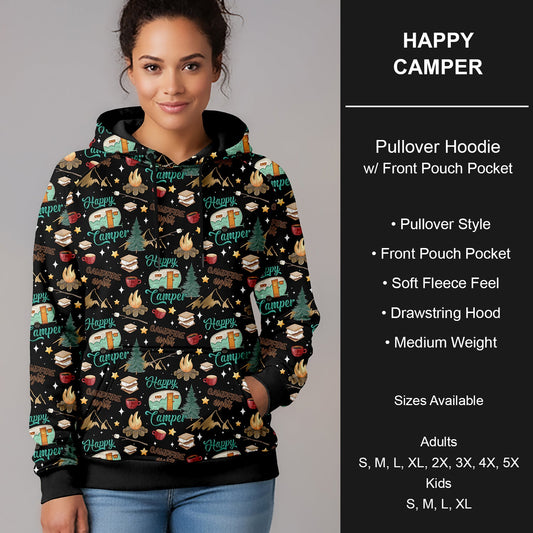 B266 - Preorder Happy Camper Pullover Hoodie (Closes 12/17. ETA late Feb.)