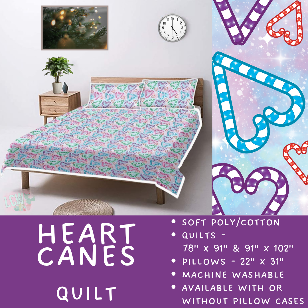 Batch  #410 - Cozy Quilts - Closes 9/10 - ETA late October - Heart Canes Quilt