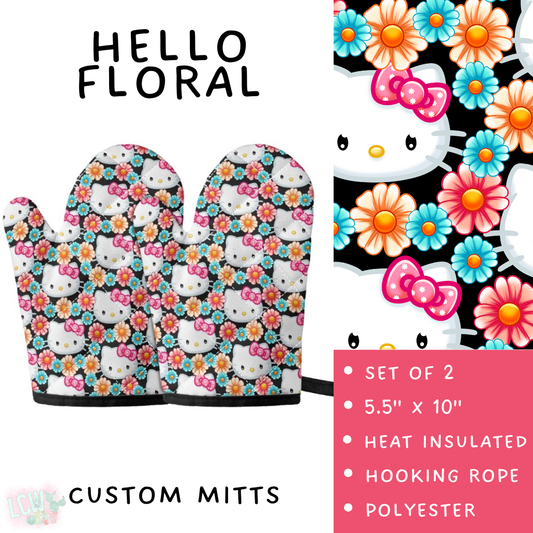 Batch #476 - Bake Off - Closes 1/16 - ETA early/mid March - Hello Floral Oven Mitts