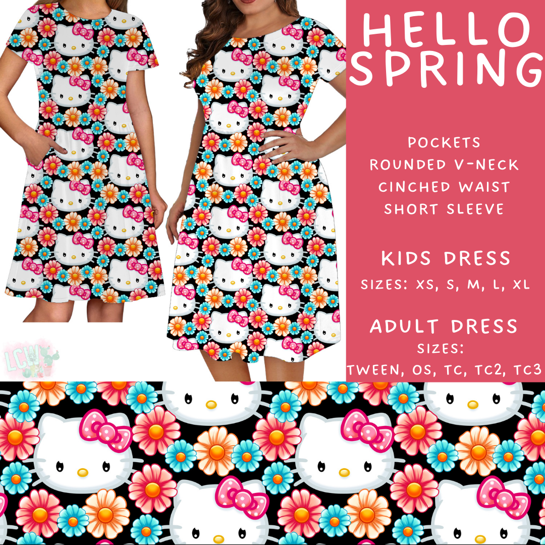 Batch #479 - Cool Characters 11 - Closes 1/21 - ETA mid/late March - Hello Spring Adult & Kids Dresses