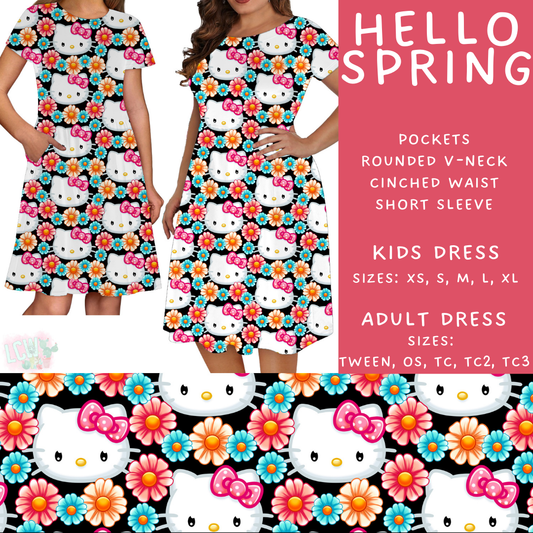 Batch #479 - Cool Characters 11 - Closes 1/21 - ETA mid/late March - Hello Spring Adult & Kids Dresses