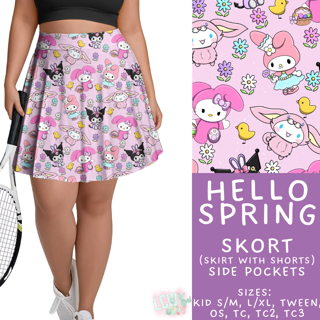 Batch #477 - Magical Character Easter - Closes 1/12 ETA - Early March - Hello Spring Skort