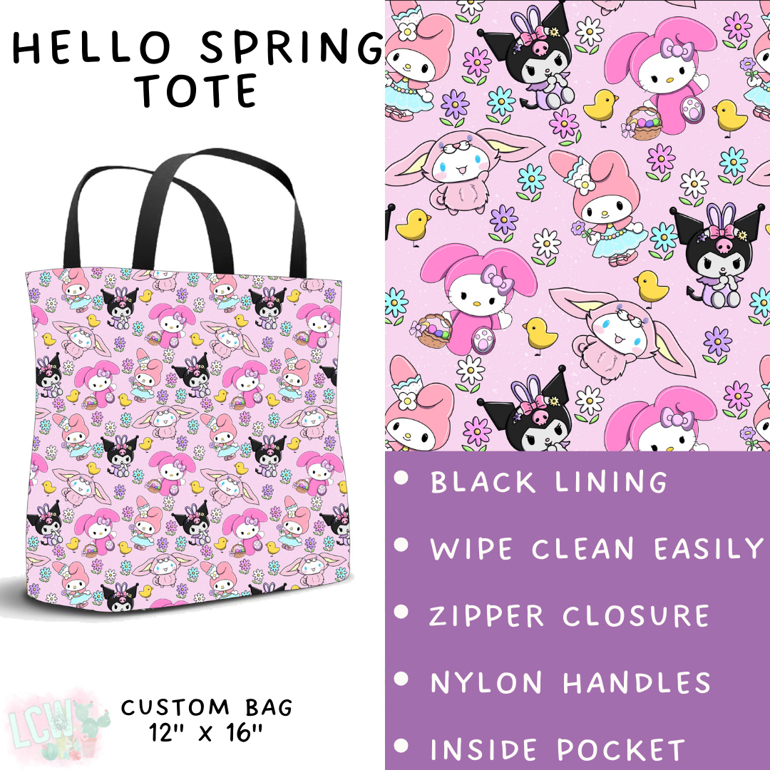 Batch #477 - Magical Character Easter - Closes 1/12 ETA - Early March - Hello Spring Tote