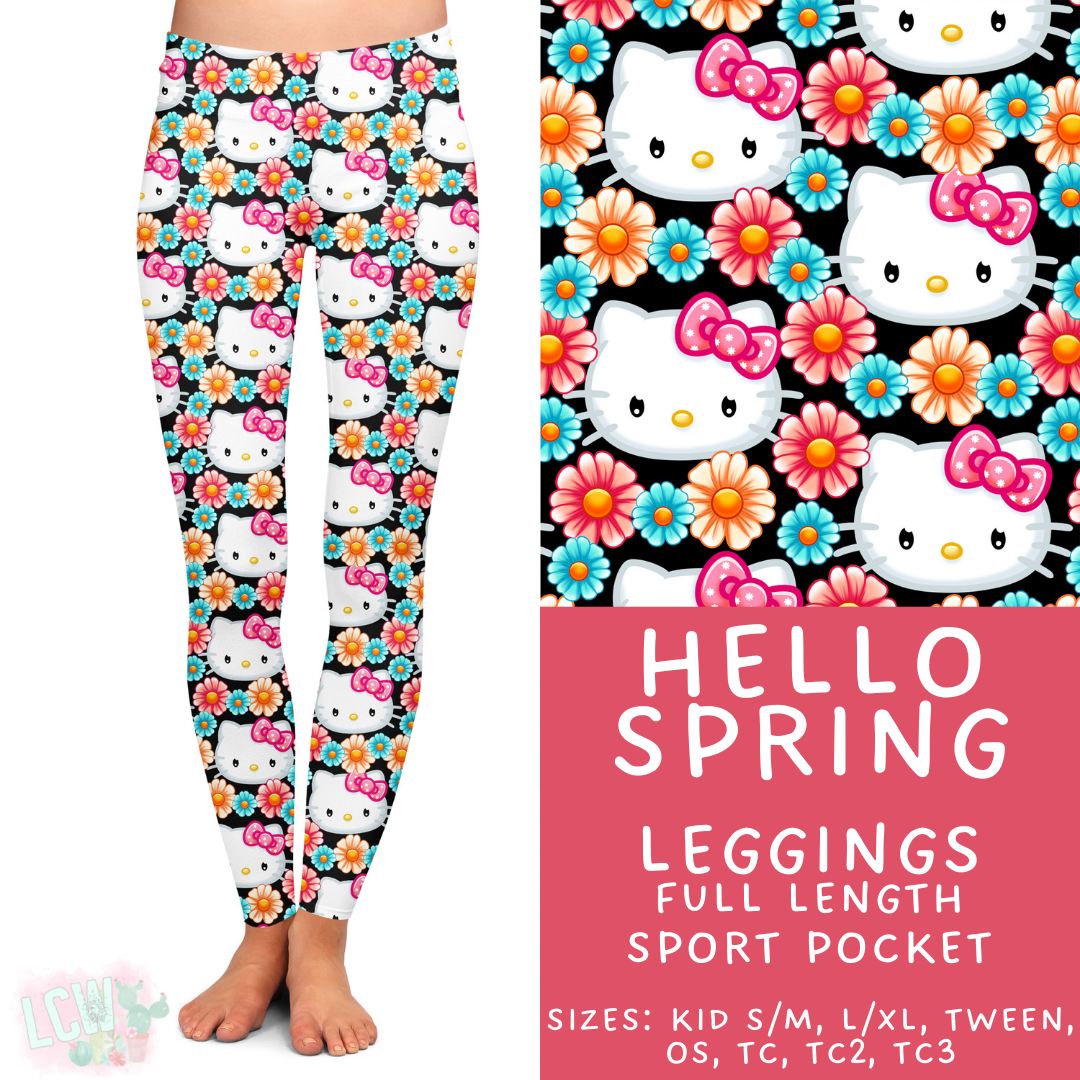 Batch #479 - Cool Characters 11 - Closes 1/21 - ETA mid/late March - Hello Spring Full Length Leggings