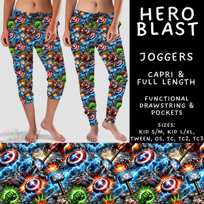Batch #544 - Cool Characters 16 - Closes 6/17 - ETA mid August - Hero Blast Full and Capri Length Joggers