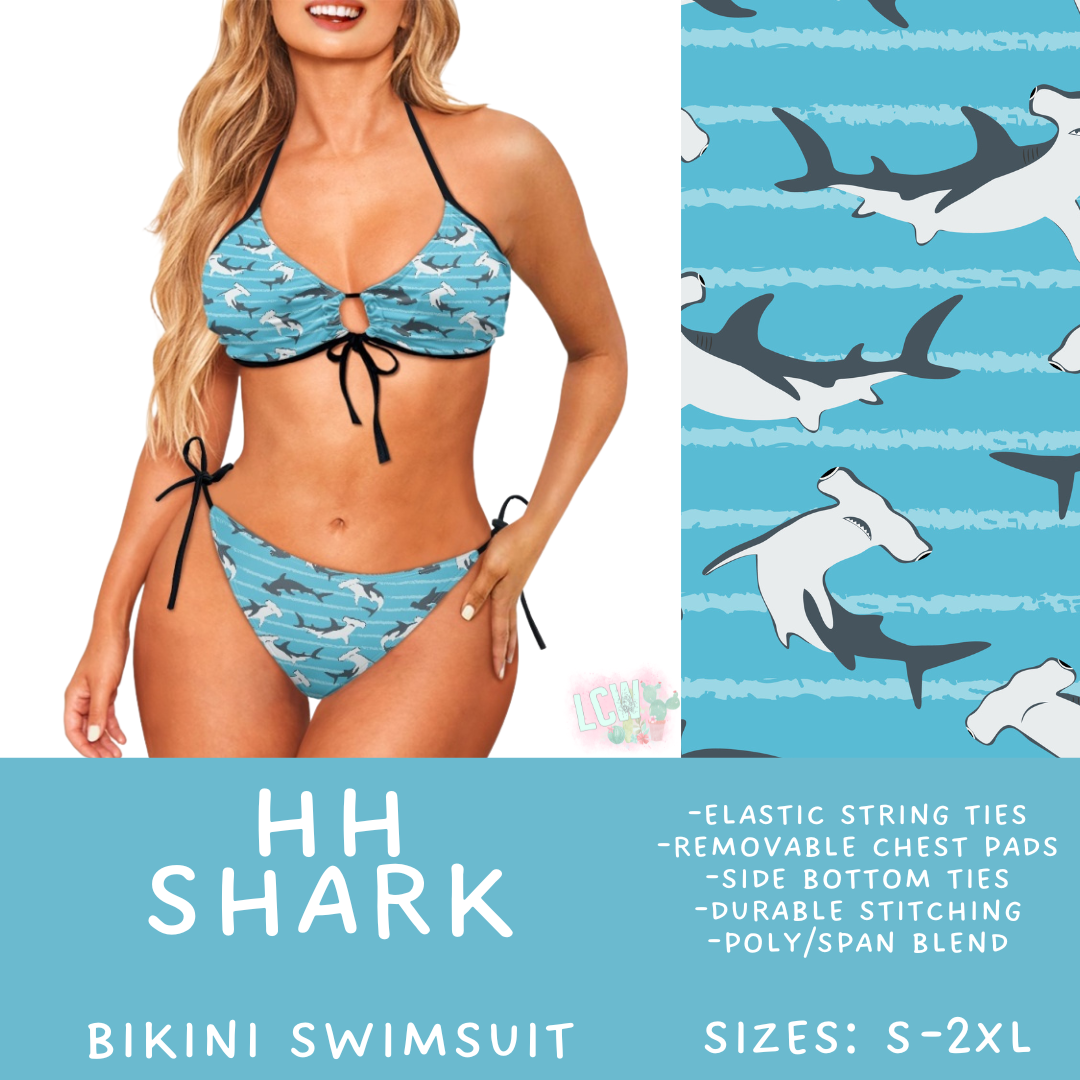 Batch #543 - Pool Party 2 - Closes 6/15 - ETA early/mid August - HH Shark Women's 2 Piece Bikini