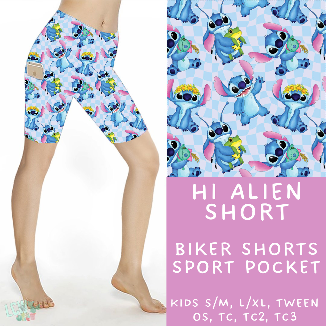 Ready To Ship - Hi Alien Biker Shorts