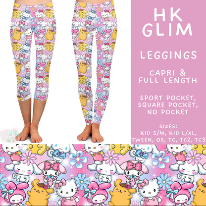 Batch #555 - Cool Characters 7 - Closes 7/13 - ETA mid Sept - HK Glim Full and Capri Length Leggings