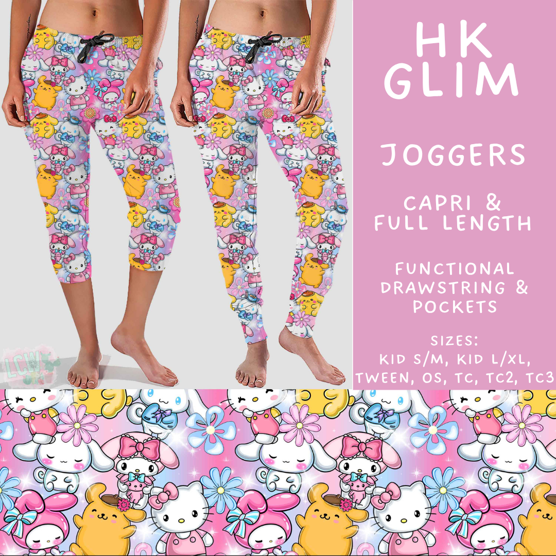 Batch #555 - Cool Characters 7 - Closes 7/13 - ETA mid Sept - HK Glim Full and Capri Length Joggers