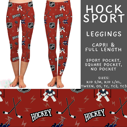 Batch #589 - August Request Run - Closes 9/23 - ETA mid/late Nov - Hock Sport Full and Capri Length Leggings