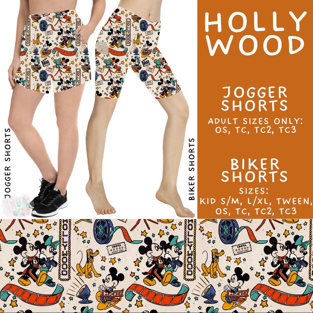 Batch #528 - Magical Faves 20 - Closes 5/11 - ETA mid July - Holly Wood Biker & Jogger Shorts