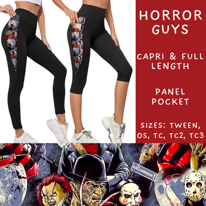 Ready To Ship - Horror Guys Panel Pocket Full Length Legging - TC