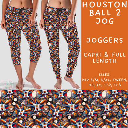 Batch #296 - Strike Out - Closes 2/28 - ETA late April - Houston Ball 2 Full and Capri Length Joggers