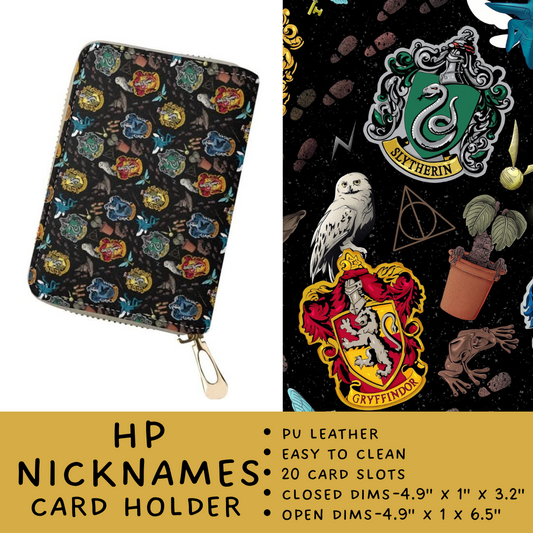 Batch #265 - Card Holders & Foldable Wallets - Closes 1/1 - ETA mid Feb - HP Nicknames Card Holder