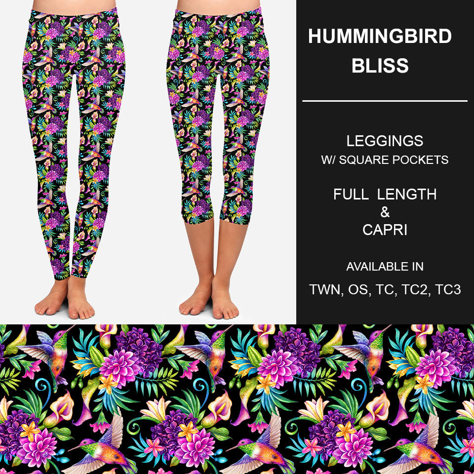 RTS - Hummingbird Leggings w/ Pockets