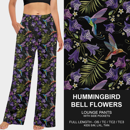 B213 - Preorder Hummingbird Bell Flowers Lounge Pants (Closes 2/16. ETA early May)