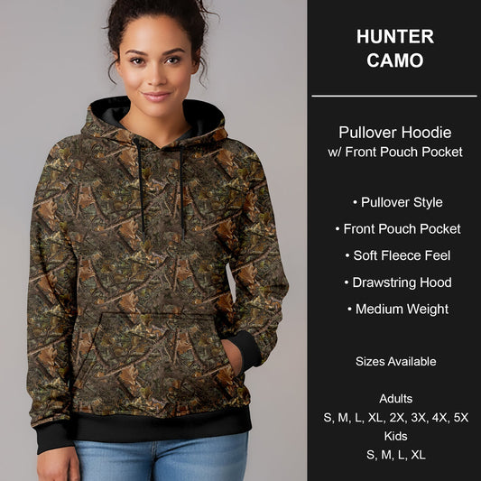 B266 - Preorder Hunter Camo Pullover Hoodie (Closes 12/17. ETA late Feb.)