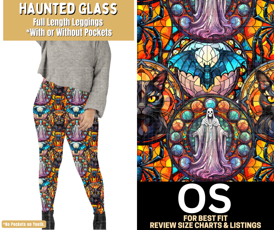 Haunted Glass Full Length Leggings w/ Pockets