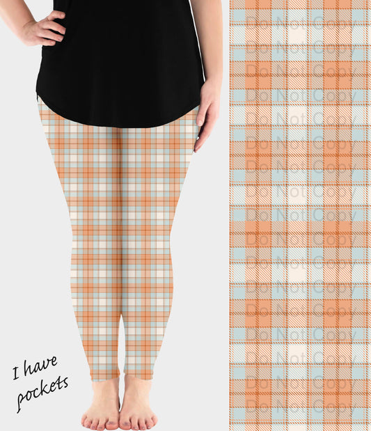 RTS - Hayride Plaid Leggings w/ Pockets