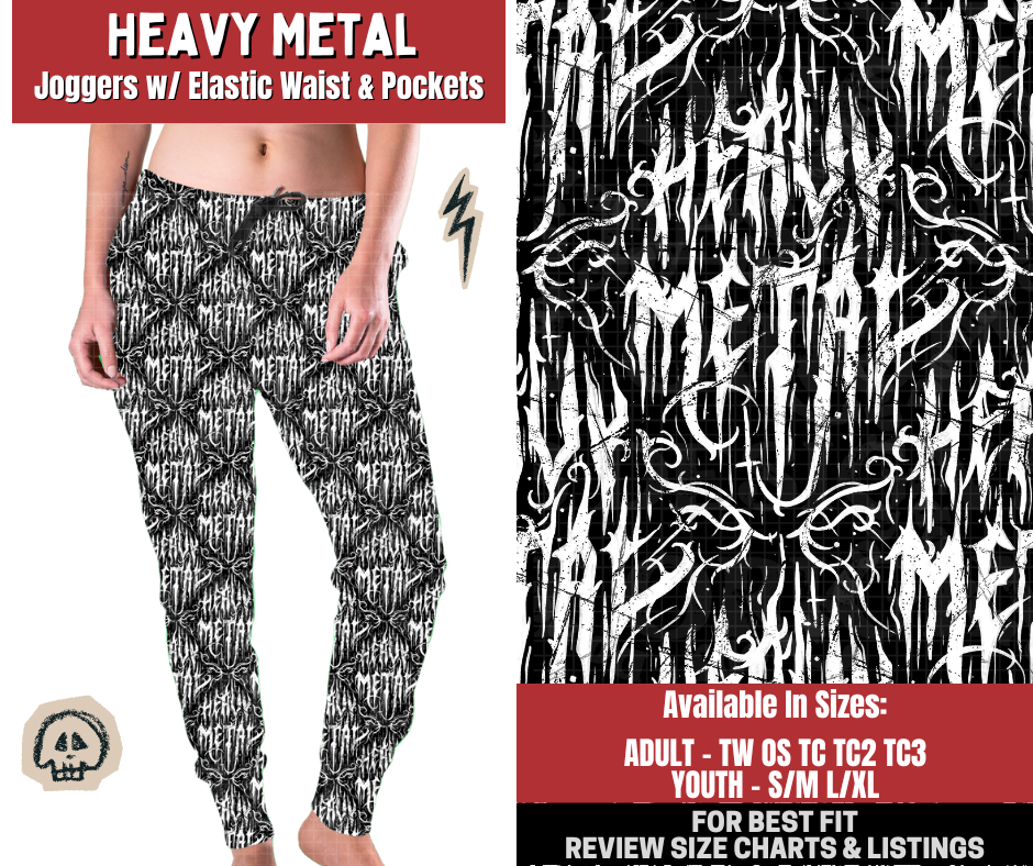 Preorder! Closes 12/22. ETA March. Heavy Metal Joggers