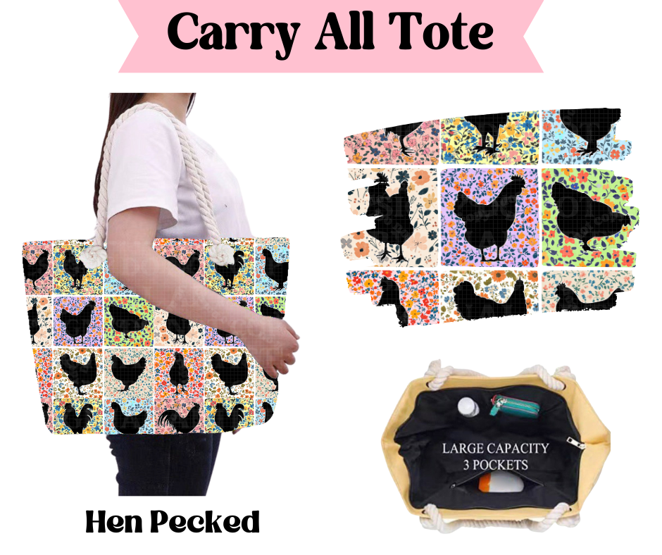Hen Pecked Carry All Tote