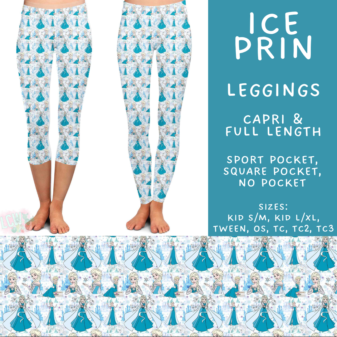 Batch #606 - Magical Character Winter - Closes 10/30 - ETA late Dec - Ice Prin Full and Capri Length Leggings