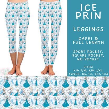 Batch #606 - Magical Character Winter - Closes 10/30 - ETA late Dec - Ice Prin Full and Capri Length Leggings