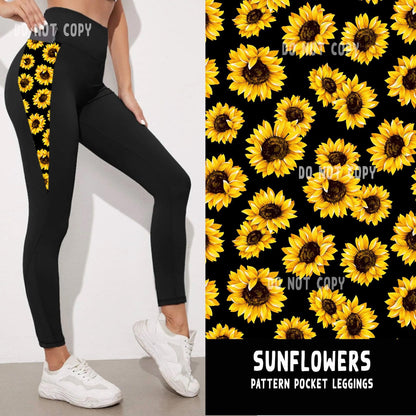 PATTERN POCKET FULL-SUNFLOWERS