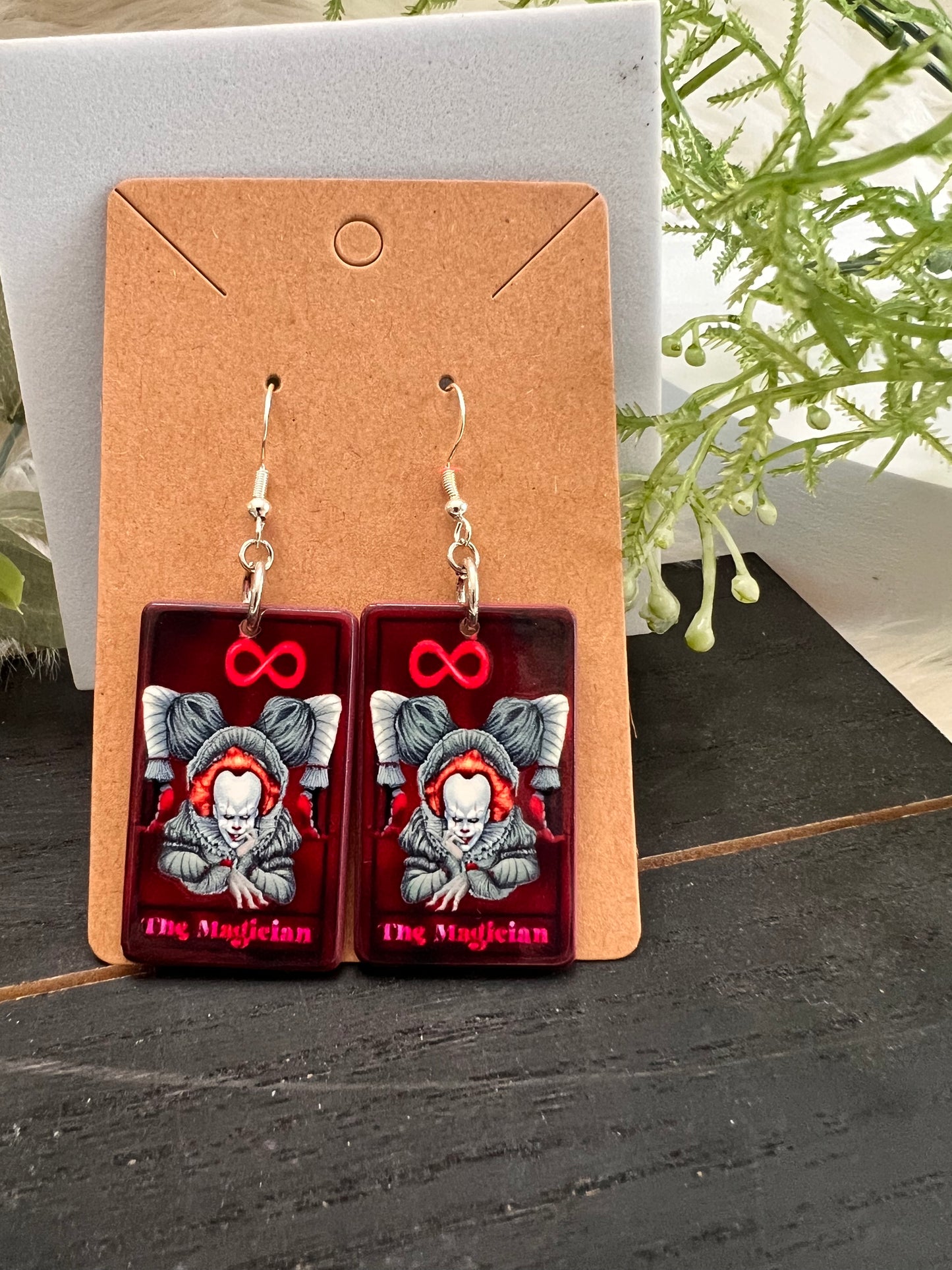 Horror Tarot Hook Earrings- Collection 3