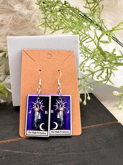 Horror Tarot Hook Earrings- Collection 3