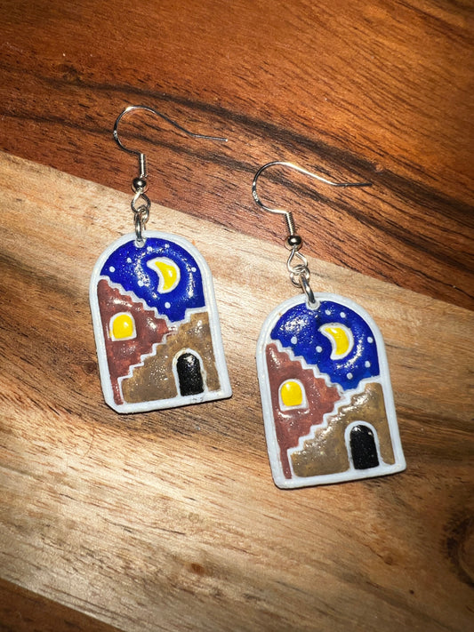 Adobe Night Arch Scene- Hook Earring