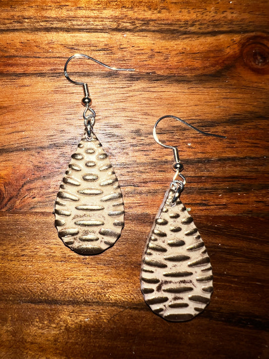 Rattan Teardrop- Hook Earring