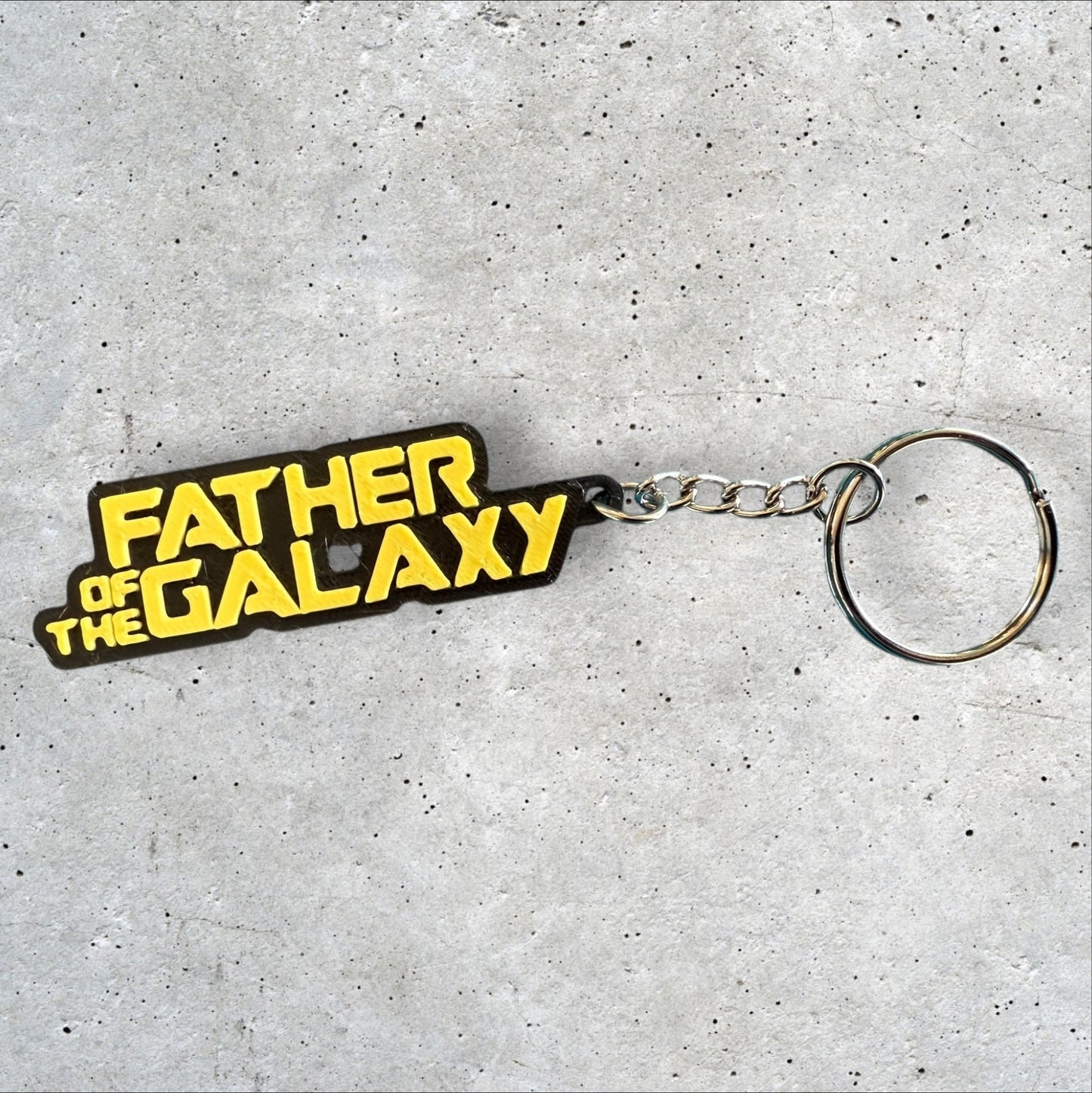Father of the Galaxy 3D Printed Keychain