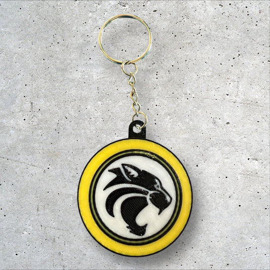 Wildcat Head Keychain