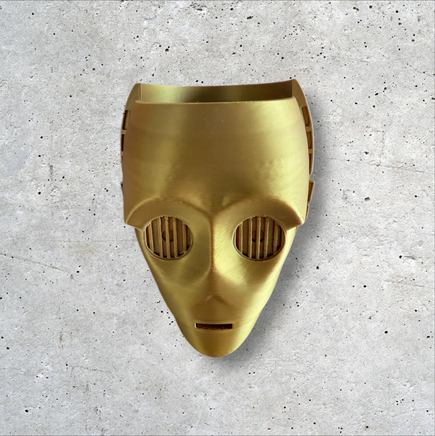 3D Printed Gold Droid Penholder or Plant Pot