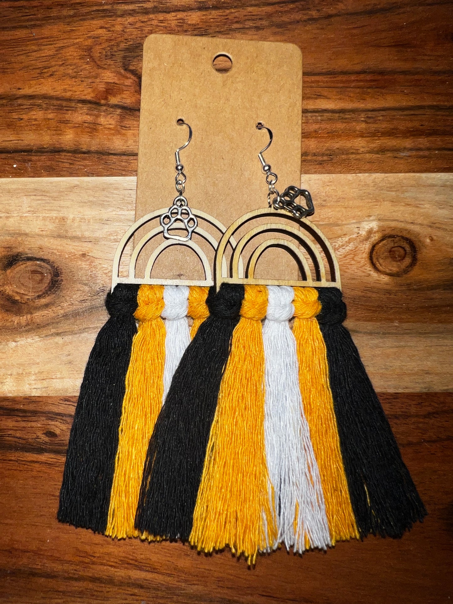 Wildcats 1- Macramé Earrings