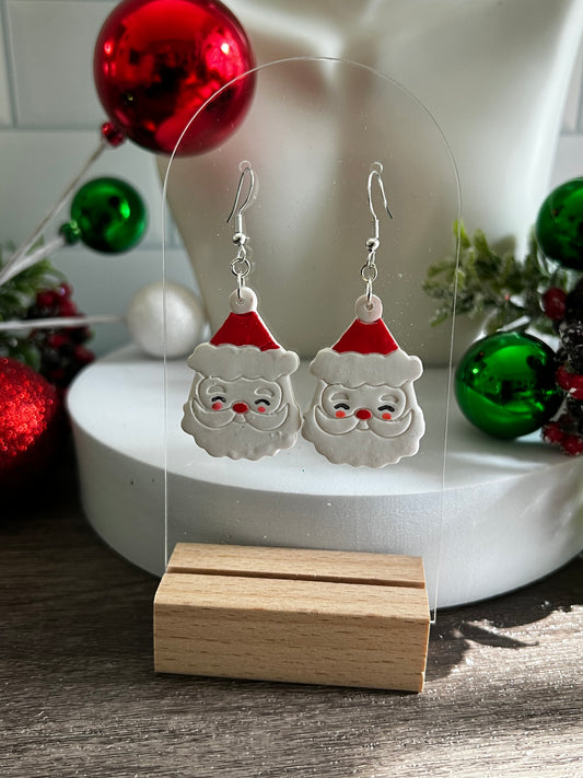 Cheery Santa- Merry Collection- Hook Earring